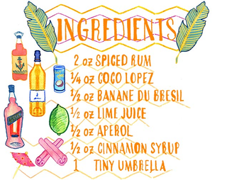Illustration for article titled How to Make the Split Coconut, a Spiced Rum Cocktail Smooth as Kenny G